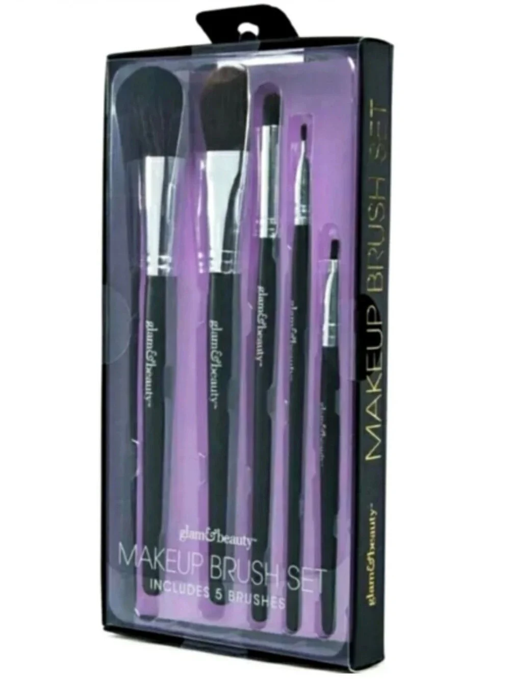 Glam and Beauty Makeup Brush 5 Piece Set